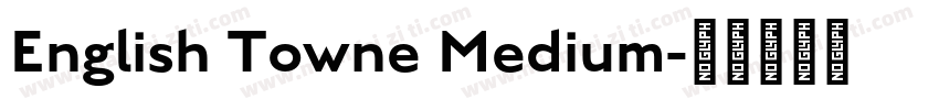 English Towne Medium字体转换